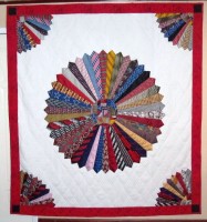 Necktie Quilt - Dresden Plate Design