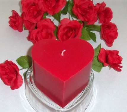 Heart Shaped Candle Heart Shaped Candle