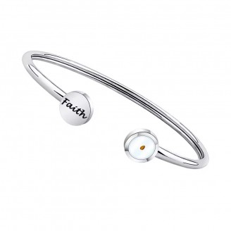 Faith Open Bangle