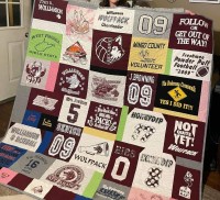 School Themed T-Shirt Quilt 